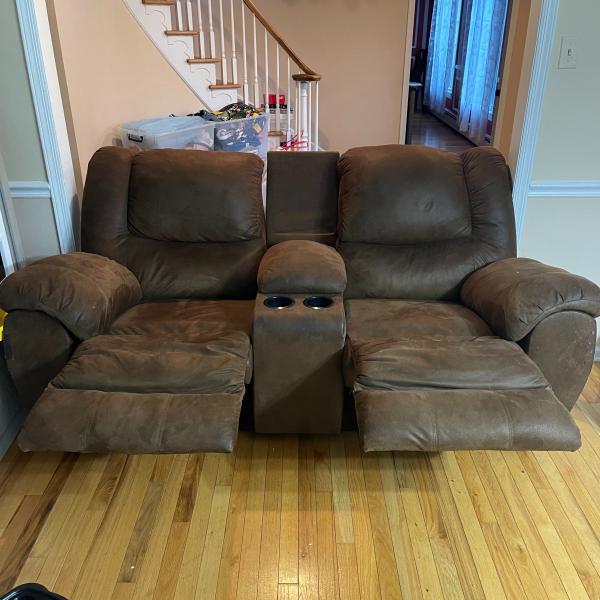 Photo of Reclining Loveseat with Console