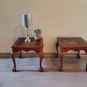 Photo of Coffee Table and End Tables 