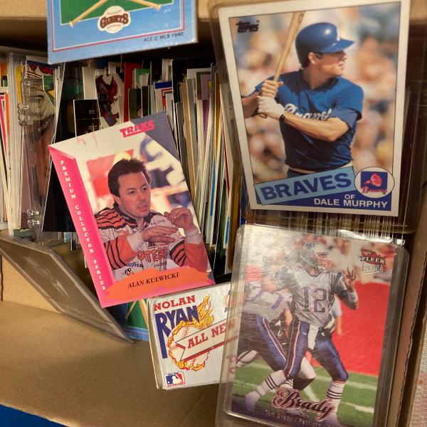 Photo of Multiple boxes of vintage baseball cards 
