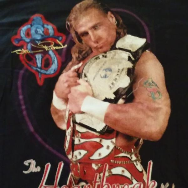 Photo of Vintage WWF Shawn Michaels The HeartBreak Kid WrestleMania XII 1996 T-Shirt
