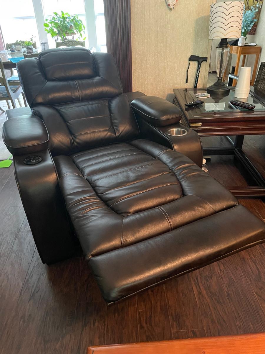Photo 1 of Like new leather recliner 