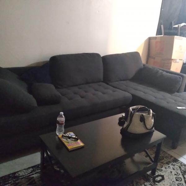 Photo of sectional L couch