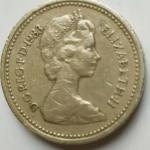 Rare 1983 Royal Arms one pound coin error