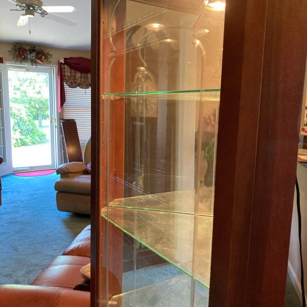 Photo of Lighted curio cabinet