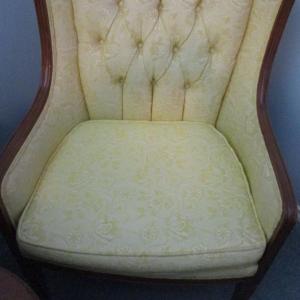 Photo of Wingback Yellow Armchair