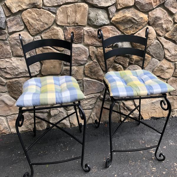 Photo of Bistro Bar stools with new cushions