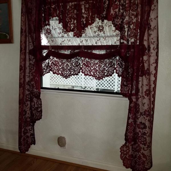 Photo of Double swag lace Curtains no