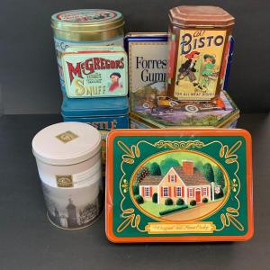 Photo of LOT R140:  Collectible Tins: Nestle Toll House & More