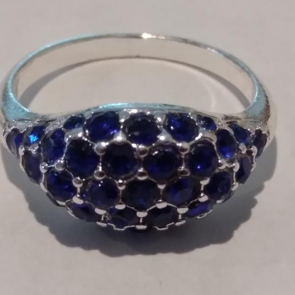 Photo of Blue Stone Ring- size 8 (NEW)