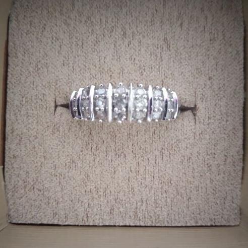 Photo of Genuine Diamond Ring in .925 Silver