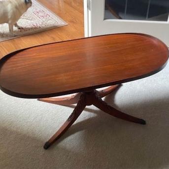 Photo of Vintage Duncan Phyfe style table 