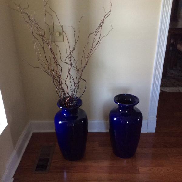 Photo of Cobalt blue vases