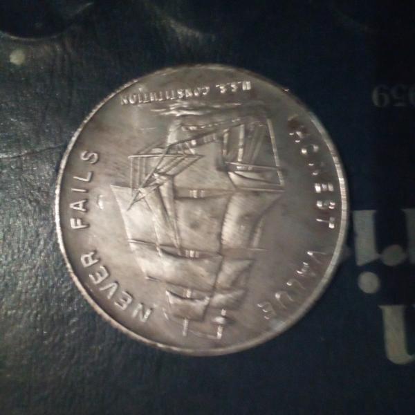 Photo of Liberty mint uss constitution coin.