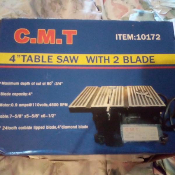 Photo of 4 inch Table Saw with 2 blade