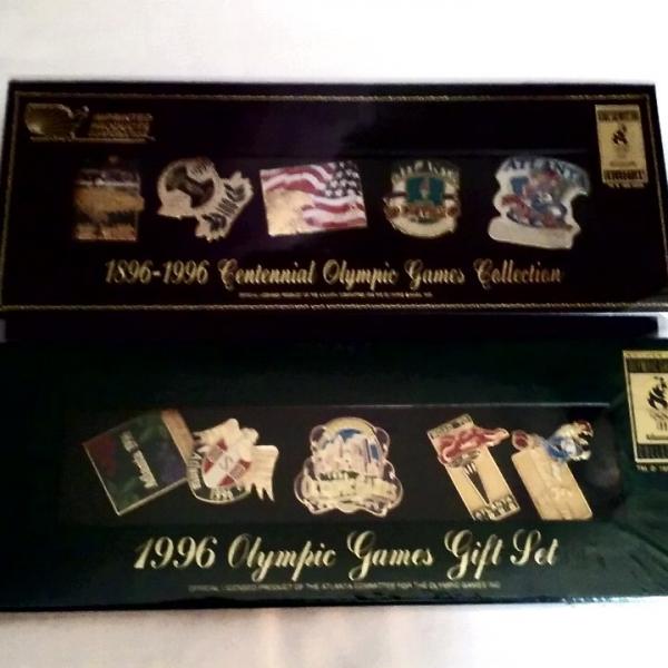 Photo of Olympic Game Pin Sets Lot of two Boxes 