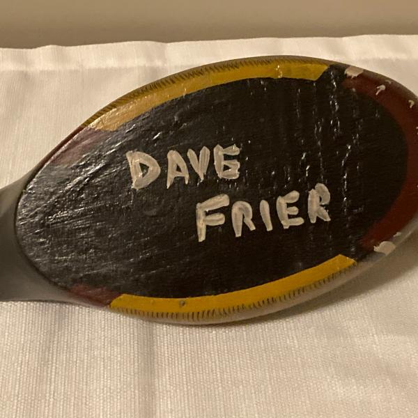 Photo of Vintage Dave Frier signed duck decoy 10" long