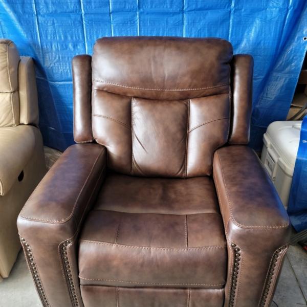 Photo of Leather Glider-Recliner