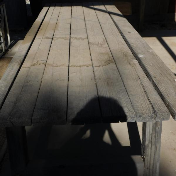 Photo of 2 large Family Size Wood Picnic Tables