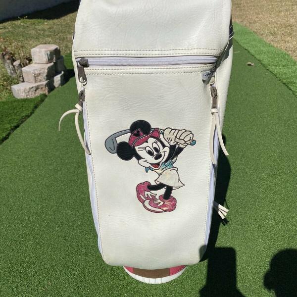 Photo of Vintage 1992 Disney Minnie Mouse Leather Women's Golf Bag Made in USA