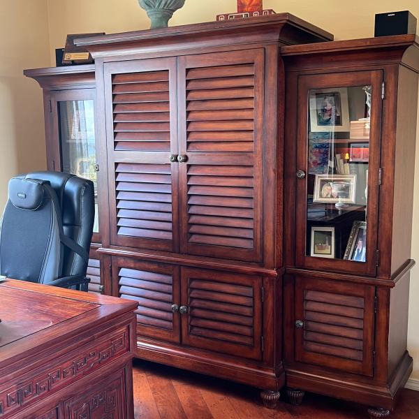 Photo of Beautiful Entertainment Center/Office Cabinet
