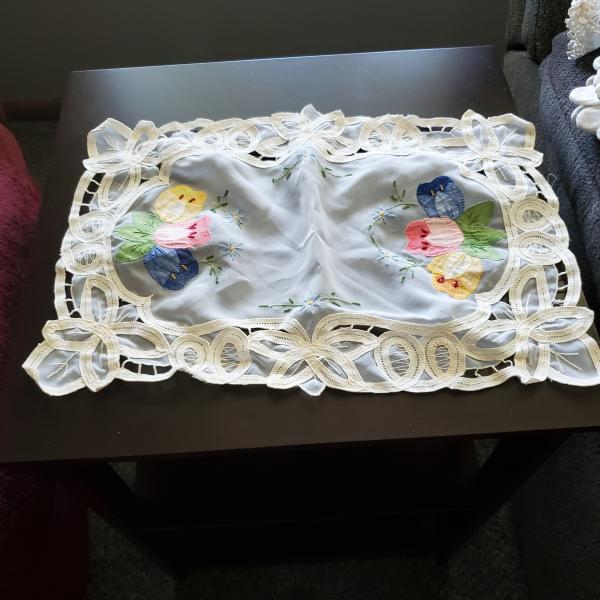 Photo of Lacy, Embroidered Table Piece