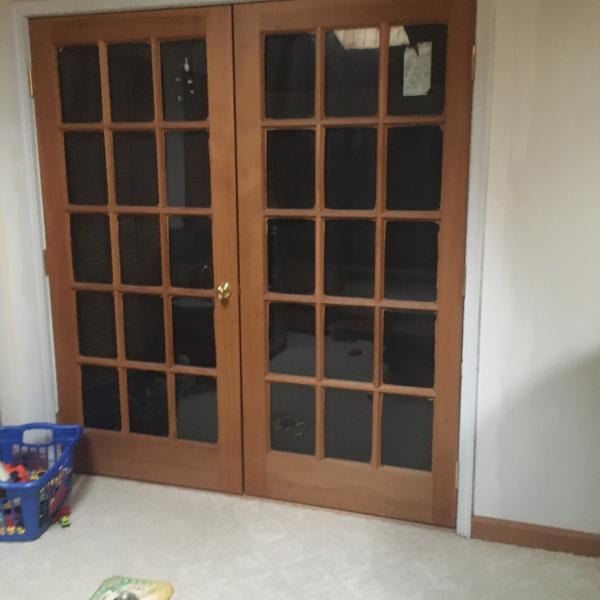 Photo of 2 sets of interior French doors 