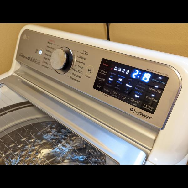 Photo of LG Top Load Washer (5.5 cu ft) and Dryer (7.3 cu ft) still under warranty