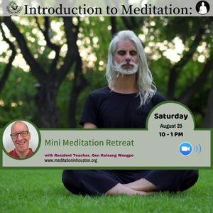 Photo of Introduction to Meditation: Mini Meditation Retreat with Gen Kelsang Wangpo