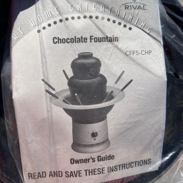 Photo of New Open Box Rival Chocolate Fountain  (CFFS-CHP)