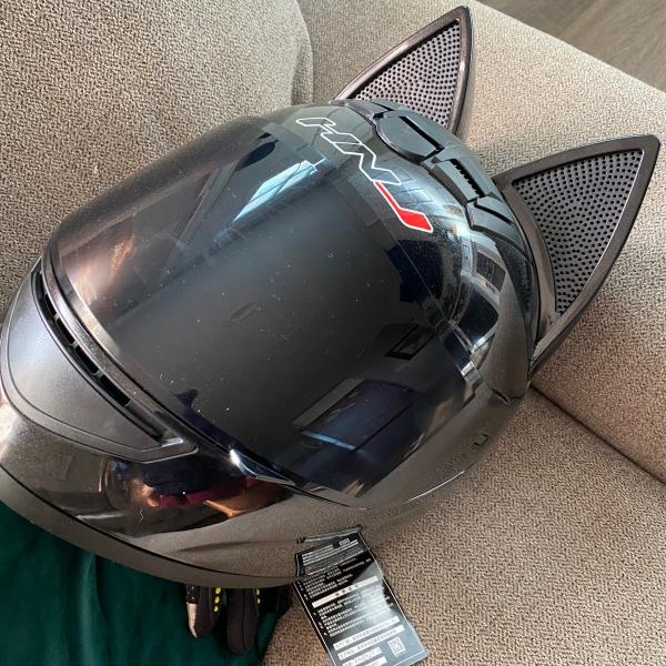 Photo of Brand new Cat ear motorcycle helmet and gloves