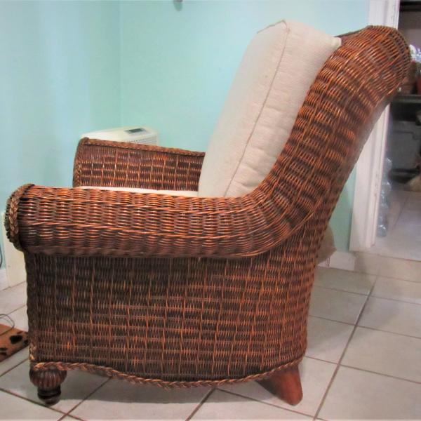 Large wicker chair snaplist