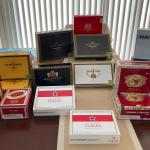 Lot of 16 empty cigar boxes