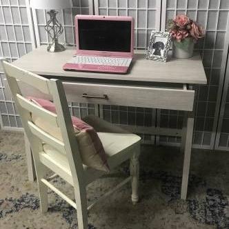 Photo of Light Gray Desk and Chair