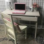 Light Gray Desk and Chair