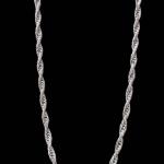 SS "Brillianza" french rope necklace