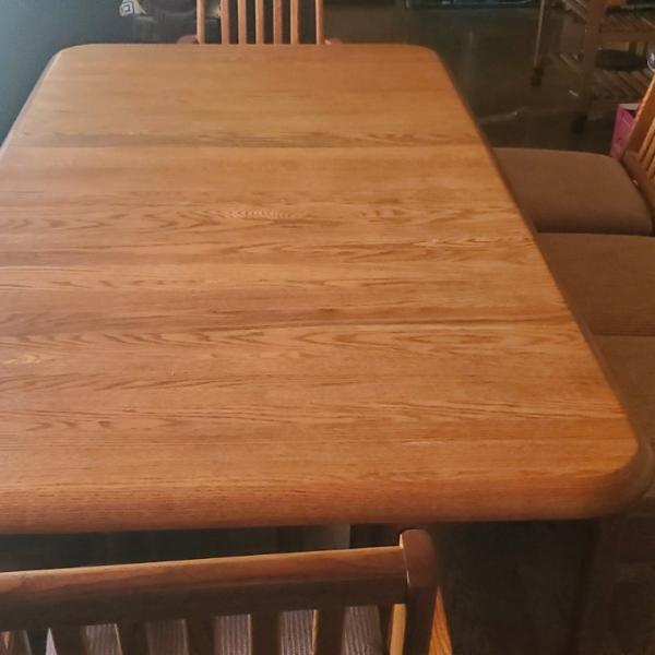 Photo of Wooden dining table