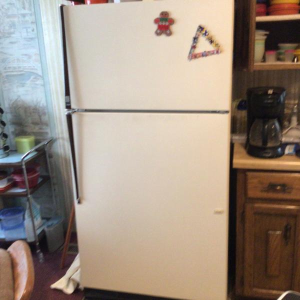 Photo of Kenmore refrigerator.