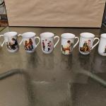 Vintage original Norman Rockwell print mugs second set 