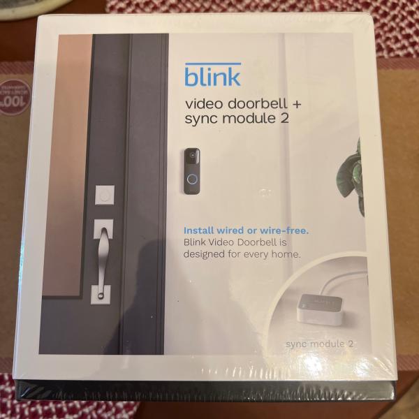 Photo of Blink - Video Doorbell + Sync Module 2 - Wired or wire free, Two way Black