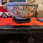 Vintage Large Asian Decorative Bowl