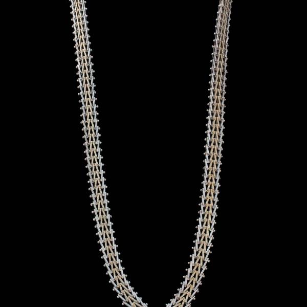 Photo of SS 2 tone riccio necklace
