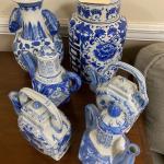 Blue and White Home Décor Lot 