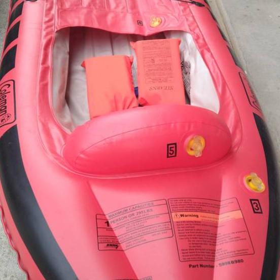 Photo of 2 COLEMAN 5998B980 KAYAKS  W/ OARS, PUMP AND LIFE VESTS-$150