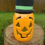 Ceramic Pumpkin Jack o Lantern