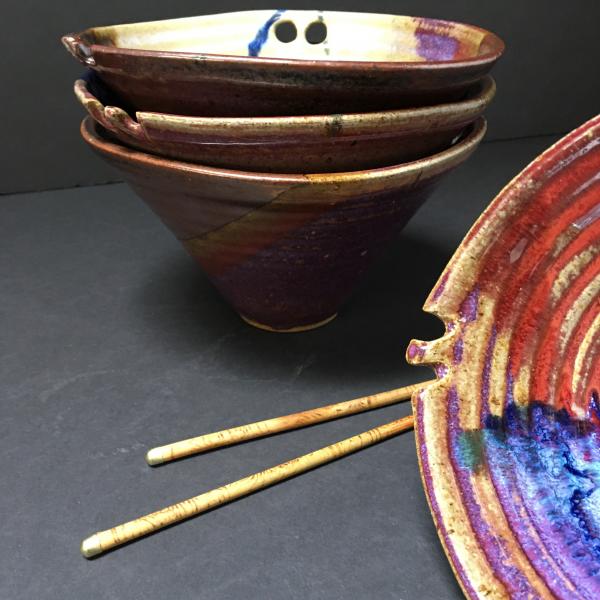 Photo of Rice bowls hand painted stoneware 