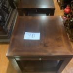 Pair of wood end tables