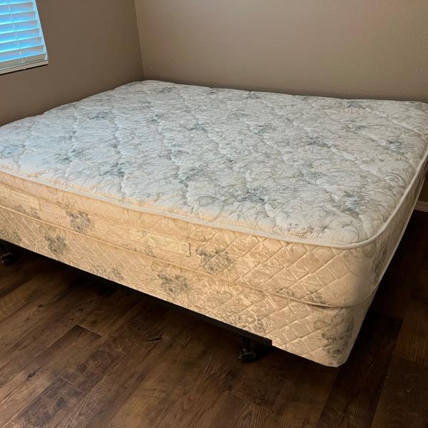 Photo of Full Size Bed - mattress, box spring and frame 