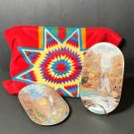 LOT 61: Native AmericanCollectibles - Decorative Plates, Blanket