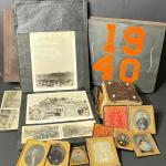 LOT 60: Vintage/Antique Photos, Tin Types, Albums, Frames, Local Scrapbook