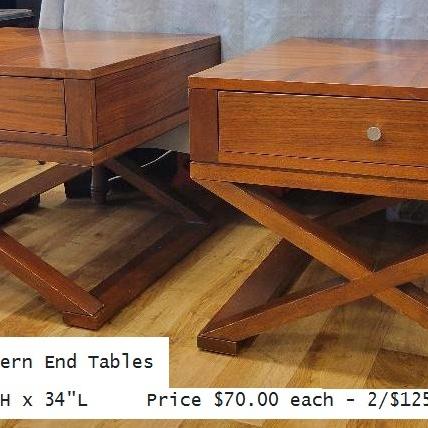 Photo of Pair of Mid Century Modern End Tables